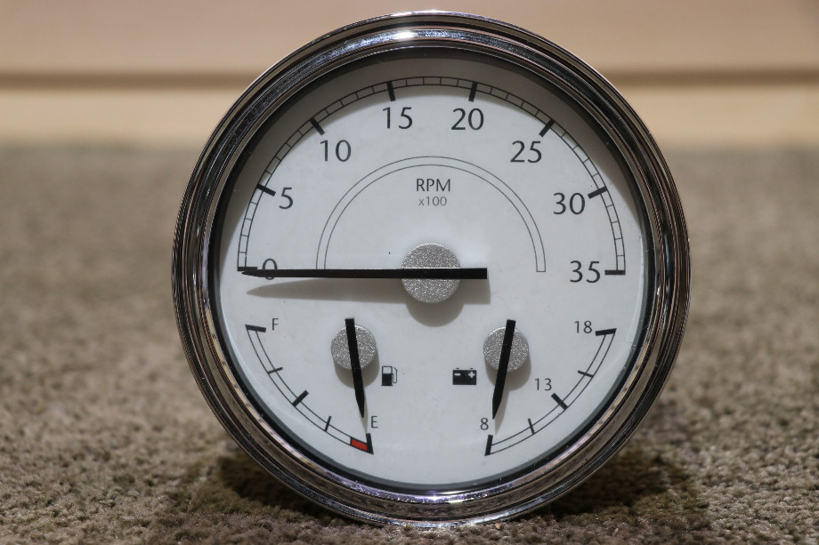 USED MOTORHOME FREIGHTLINER W22-00012-007 3 IN 1 TACH / FUEL / VOLT DASH GAUGE FOR SALE RV Components 