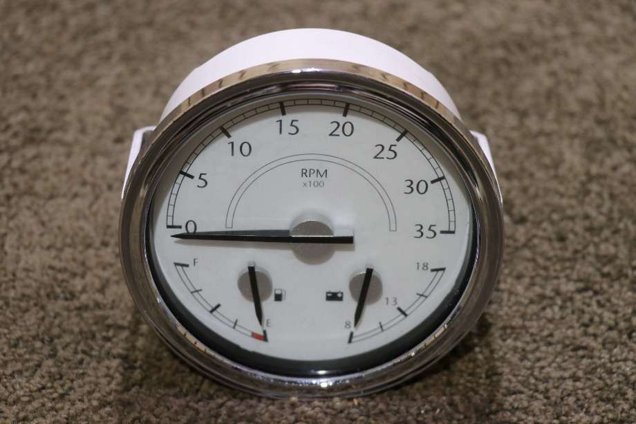 USED MOTORHOME FREIGHTLINER W22-00012-007 3 IN 1 TACH / FUEL / VOLT DASH GAUGE FOR SALE RV Components 