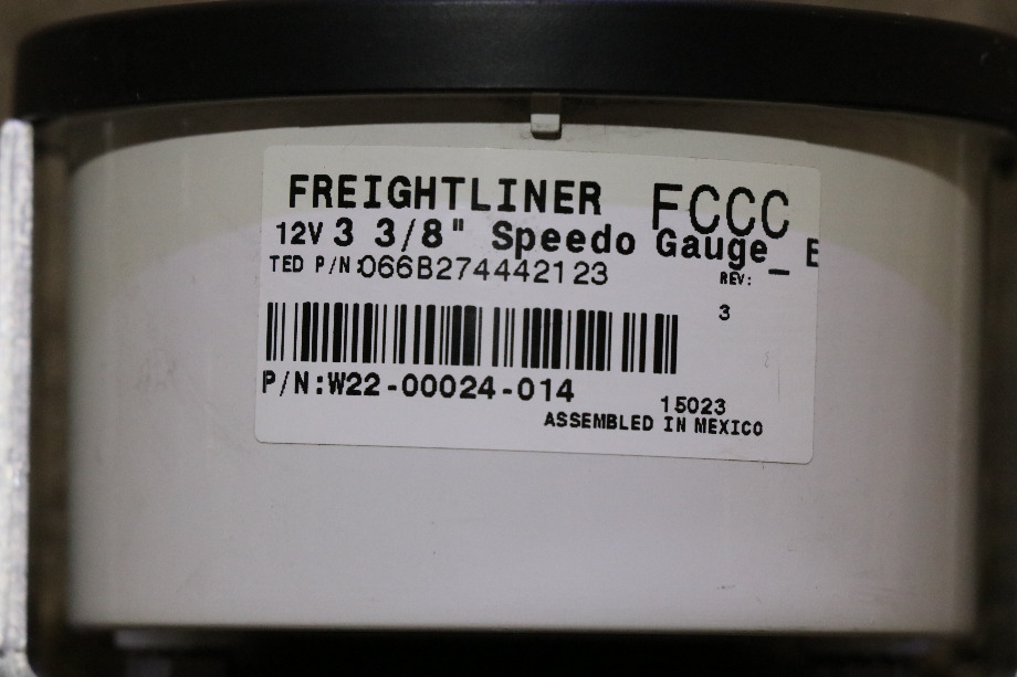 USED W22-00024-014 FREIGHTLINER SPEEDOMETER RV PARTS FOR SALE RV Components 