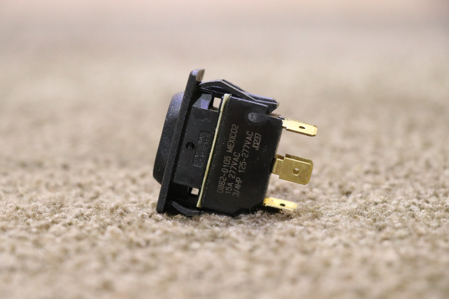 USED BLACK ROCKER 0862-0105 SWITCH MOTORHOME PARTS FOR SALE RV Components 