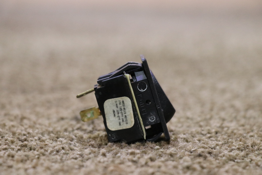 USED BLACK ROCKER SWITCH 0852-0113 RV/MOTORHOME PARTS FOR SALE RV Components 
