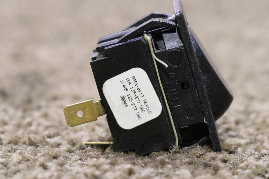 USED RV 0852-0113 BLACK ROCKER SWITCH FOR SALE RV Components 