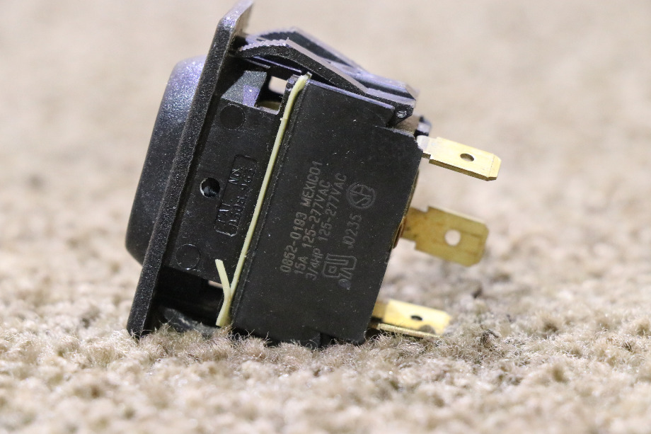 USED RV/MOTORHOME BLACK ROCKER SWITCH 0852-0193 FOR SALE RV Components 