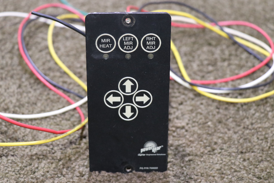 USED MOTORHOME POWER GEAR 700022 MIRROR CONTROL PANEL FOR SALE RV Components 