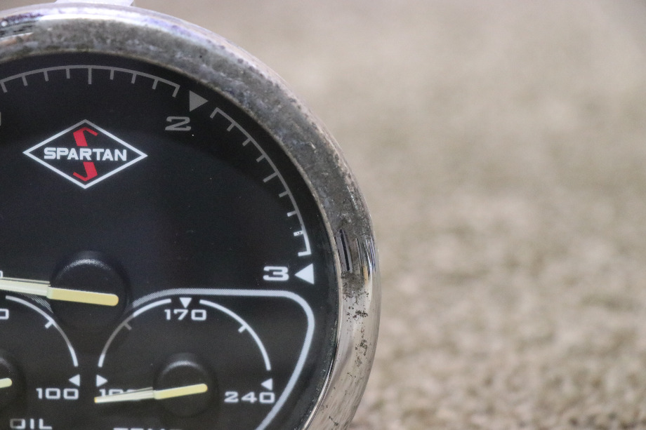 USED RV/MOTORHOME SPARTAN 3 IN 1 TACH / OIL / TEMP DASH GAUGE FOR SALE RV Components 