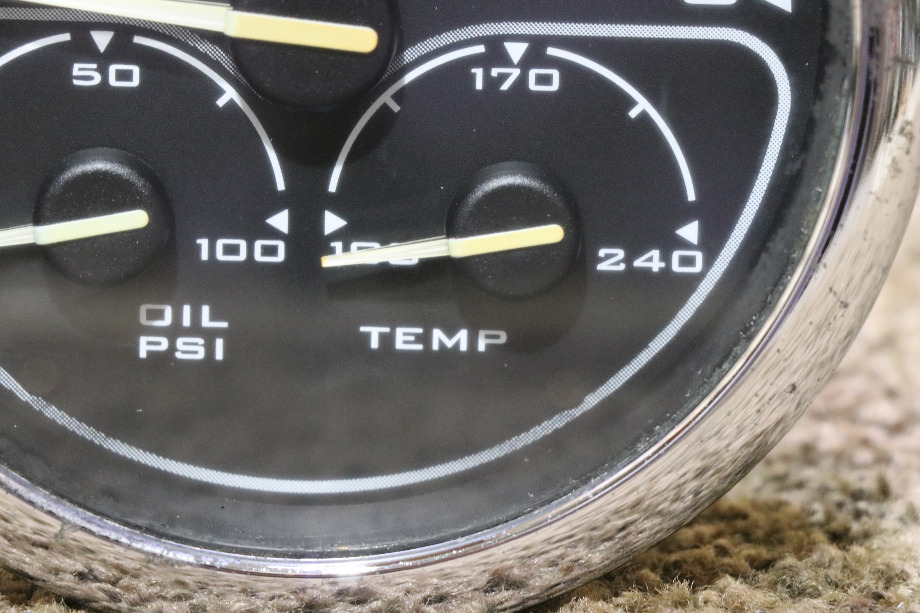 USED RV/MOTORHOME SPARTAN 3 IN 1 TACH / OIL / TEMP DASH GAUGE FOR SALE RV Components 