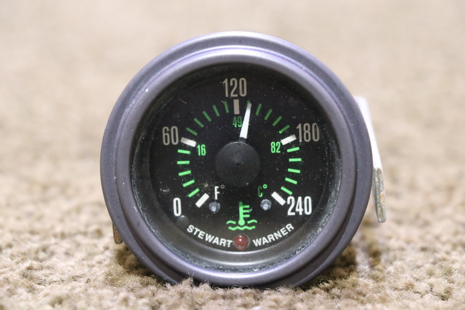USED STEWART WARNER ENG TEMP DASH GAUGE RV/MOTORHOME PARTS FOR SALE RV Components 