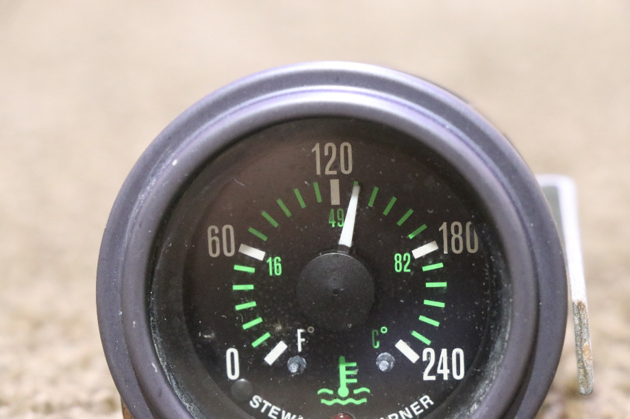USED STEWART WARNER ENG TEMP DASH GAUGE RV/MOTORHOME PARTS FOR SALE RV Components 
