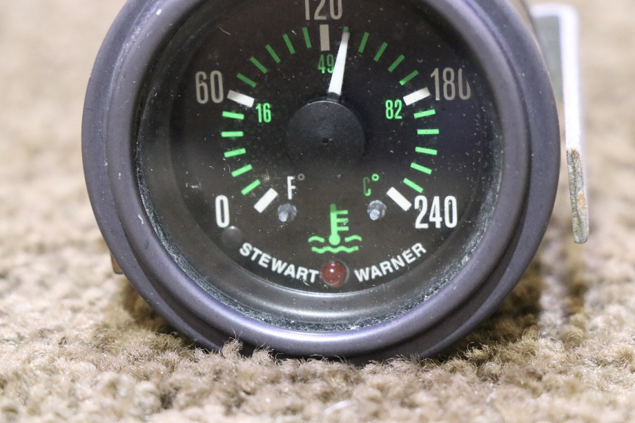 USED STEWART WARNER ENG TEMP DASH GAUGE RV/MOTORHOME PARTS FOR SALE RV Components 