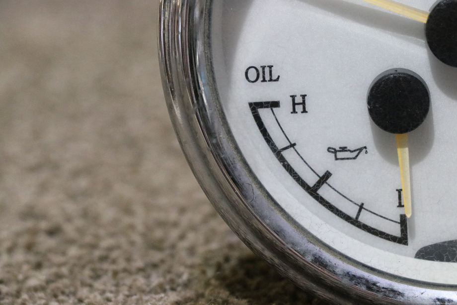 USED 3 IN 1 FUEL / OIL / TEMP 109210-A DASH GAUGE MOTORHOME PARTS FOR SALE RV Components 