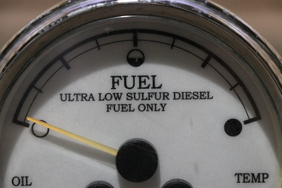USED 3 IN 1 FUEL / OIL / TEMP 109210-A DASH GAUGE MOTORHOME PARTS FOR SALE RV Components 