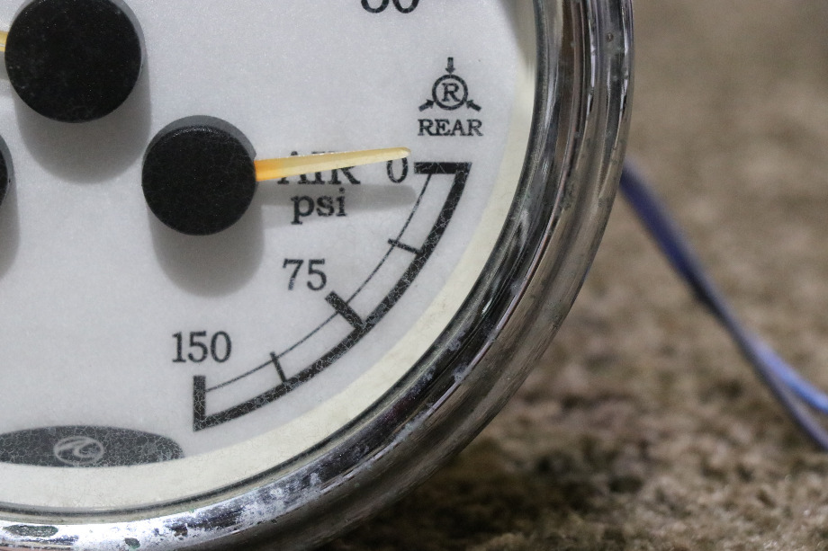USED 3 IN 1 TACH / FRONT / REAR DASH GAUGE RV/MOTORHOME PARTS FOR SALE RV Components 
