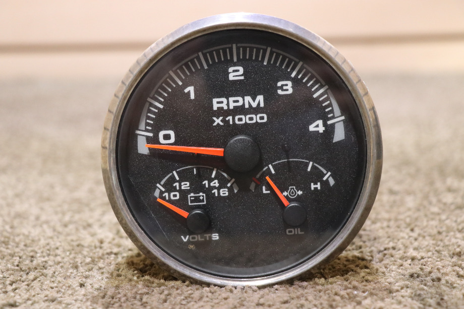 USED RV/MOTORHOME 3 IN 1 TACH / VOLTS / OIL DASH GAUGE FOR SALE RV Components 