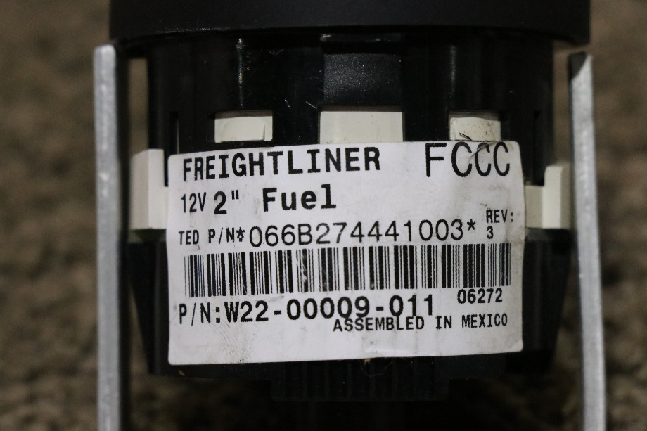 USED FREIGHTLINER FUEL DASH GAUGE W22-00009-011 RV/MOTORHOME PARTS FOR SALE RV Components 