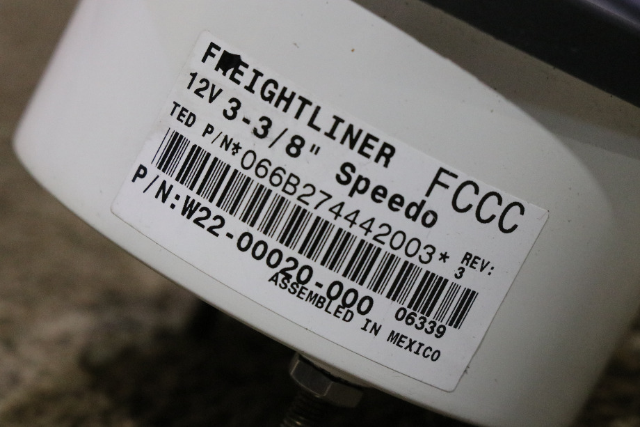USED MOTORHOME FREIGHTLINER SPEEDOMETER W22-00020-000 DASH GAUGE FOR SALE RV Components 