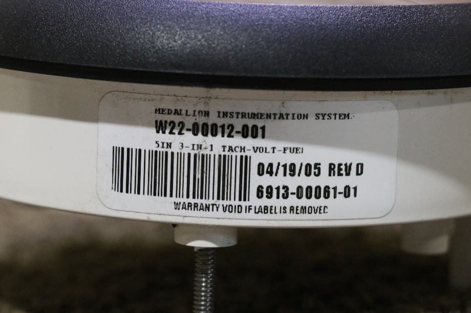 USED 3 IN 1 6913-00061-01 TACH / FUEL / VOLT DASH GAUGE MOTORHOME PARTS FOR SALE RV Components 
