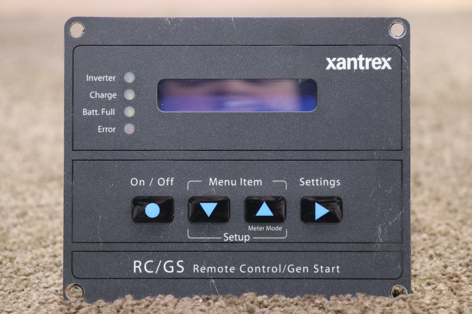 USED XANTREX RC / GS REMOTE CONTROL / GEN START PANEL MOTORHOME PARTS FOR SALE RV Components 