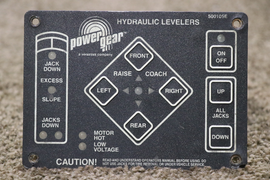 USED RV 500105E POWER GEAR HYDRAULIC LEVELERS TOUCH PAD FOR SALE RV Components 