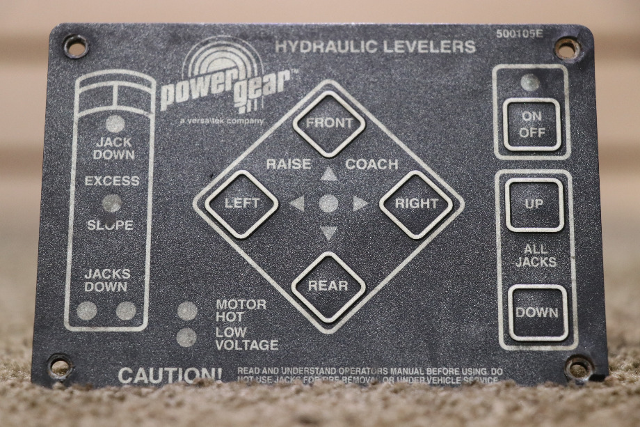 USED RV 500105E POWER GEAR HYDRAULIC LEVELERS TOUCH PAD FOR SALE RV Components 