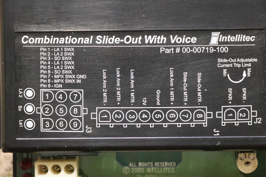 USED INTELLITEC COMBINATIONAL SLIDE OUT WITH VOICE 00-00719-100 RV/MOTORHOME PARTS FOR SALE RV Components 