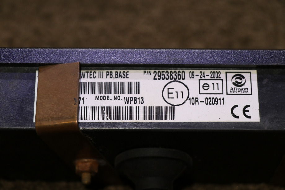USED RV/MOTORHOME ALLISON TRANSMISSION SHIFT SELECTOR 29538360 FOR SALE RV Components 