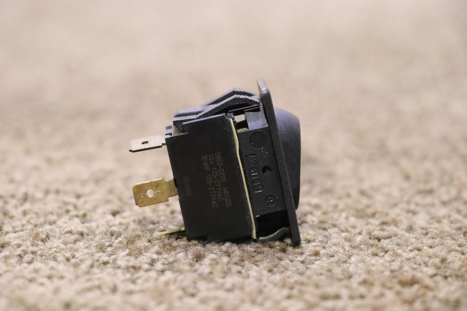 USED MOTORHOME BLACK ROCKER 0852-0225 SWITCH FOR SALE RV Components 