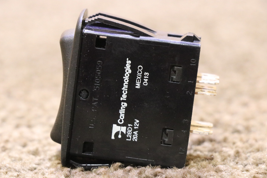 USED RV L28D1 BLACK ROCKER SWITCH FOR SALE RV Components 