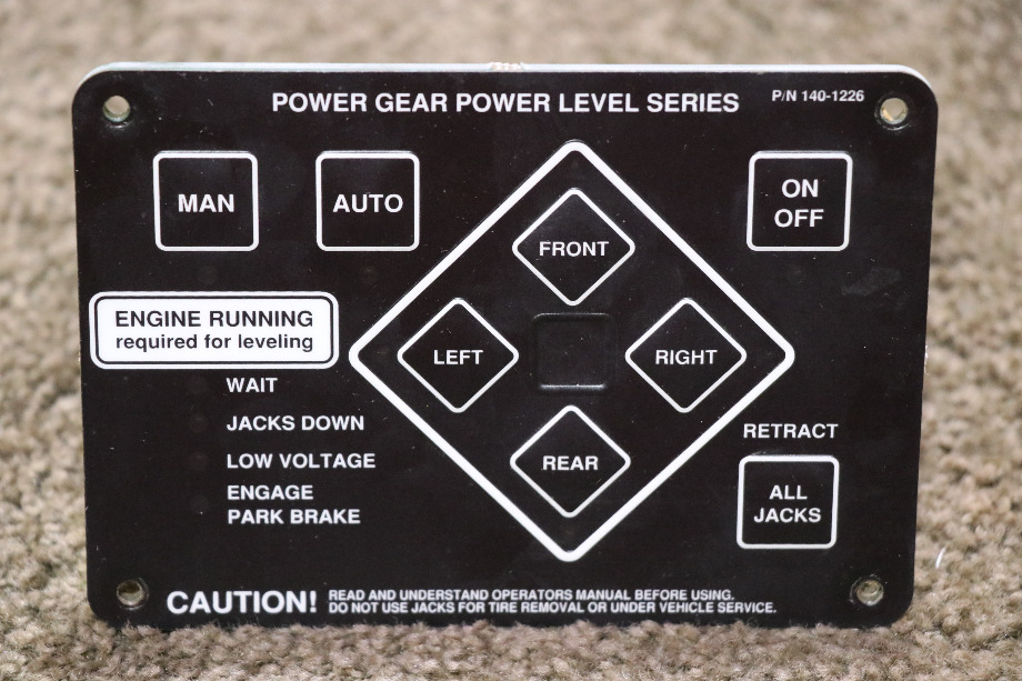 USED RV/MOTORHOME POWER GEAR POWER LEVEL SERIES TOUCH PAD 140-1226 FOR SALE RV Components 