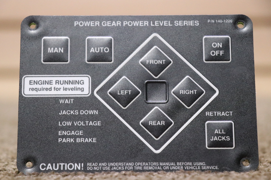 USED RV/MOTORHOME POWER GEAR POWER LEVEL SERIES TOUCH PAD 140-1226 FOR SALE RV Components 