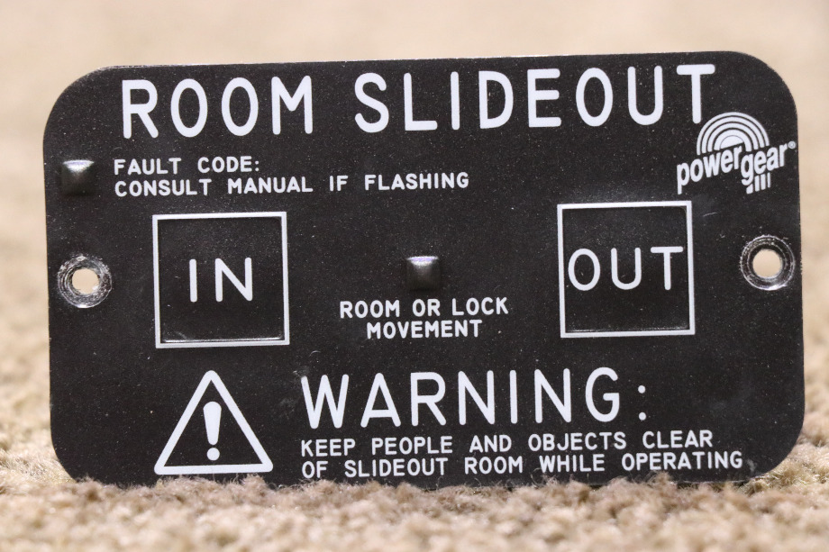 USED 1510000123 POWER GEAR ROOM SLIDEOUT SWITCH PANEL RV PARTS FOR SALE  RV Components 
