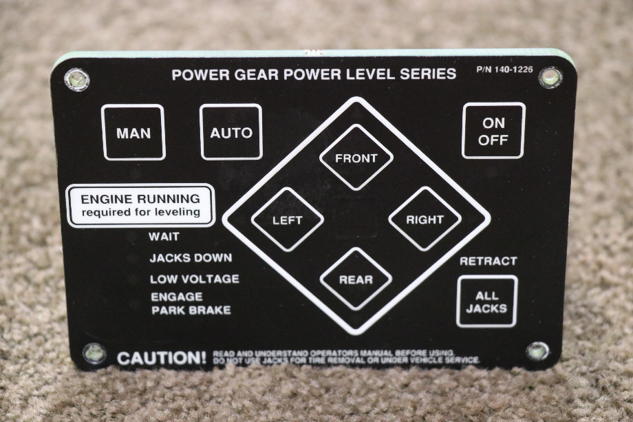 USED 140-1226 POWER GEAR POWER LEVEL SERIES TOUCH PAD RV PARTS FOR SALE RV Components 