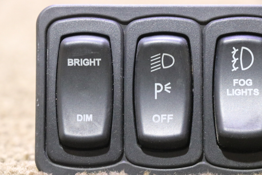 USED RV DIM / PARKING / FOG 3 SWITCH DASH PANEL FOR SALE RV Components 