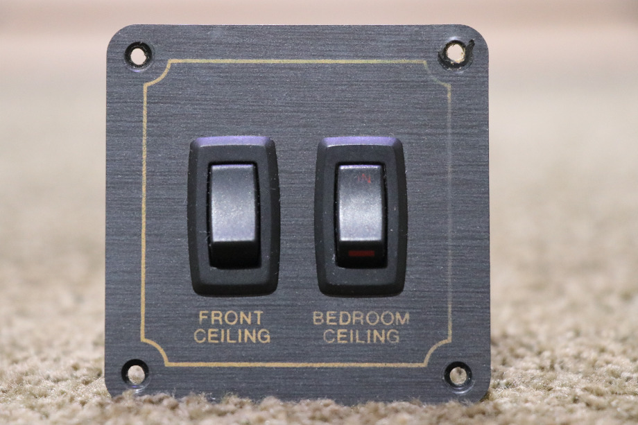 USED RV MONACO FRONT CEILING / BEDROOM CEILING SWITCH PANEL FOR SALE RV Components 