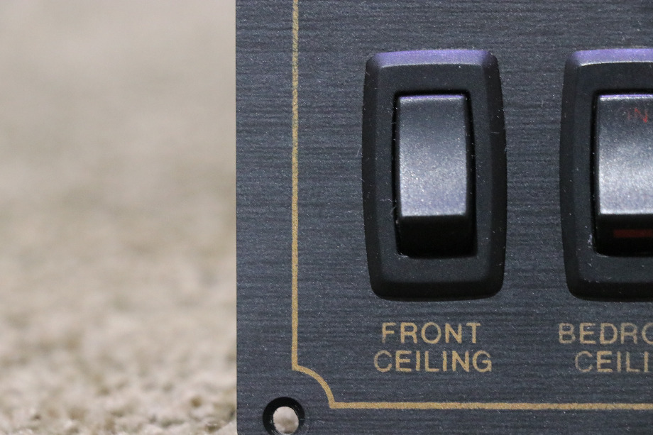 USED RV MONACO FRONT CEILING / BEDROOM CEILING SWITCH PANEL FOR SALE RV Components 