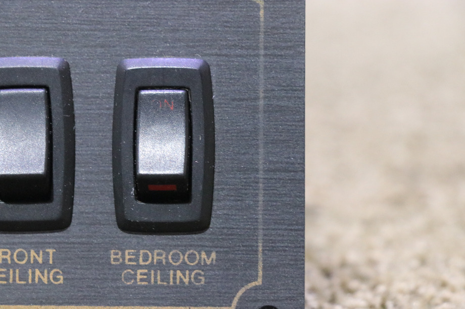 USED RV MONACO FRONT CEILING / BEDROOM CEILING SWITCH PANEL FOR SALE RV Components 