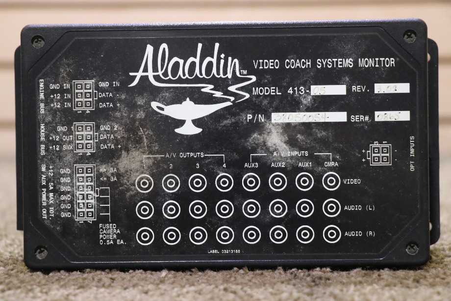 USED RV 38050054 ALADDIN VIDEO COACH SYSTEMS MONITOR MODULE FOR SALE RV Components 