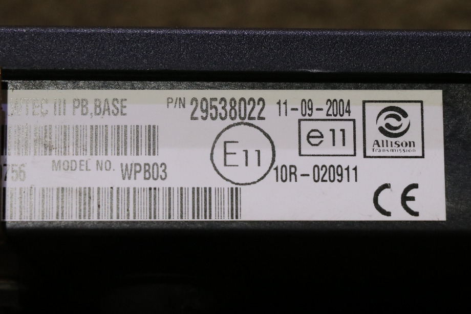 USED RV 29538022 ALLISON TRANSMISSION SHIFT SELECTOR FOR SALE RV Components 