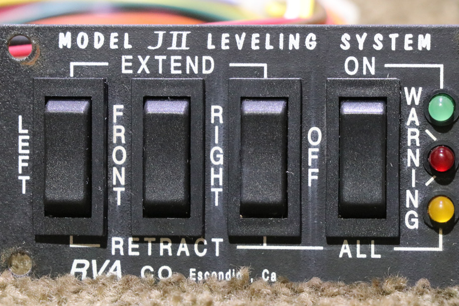 USED RVA JII LEVELING SYSTEM SWITCH PANEL MOTORHOME PARTS FOR SALE RV Components 