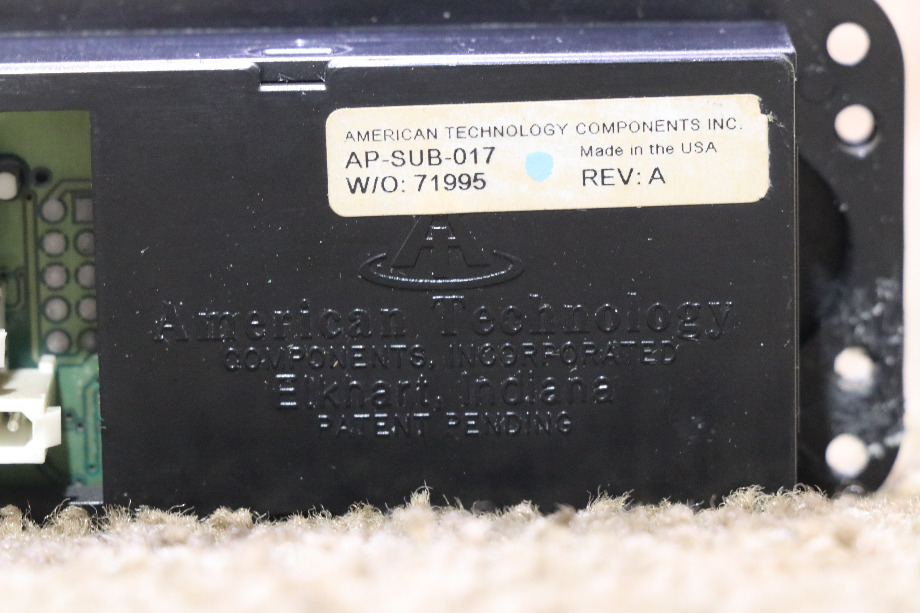 USED AP-SUB-017 AMERICAN TECHNOLOGY TEMPERATURE & COMPASS DISPLAY PANEL RV PARTS FOR SALE RV Components 