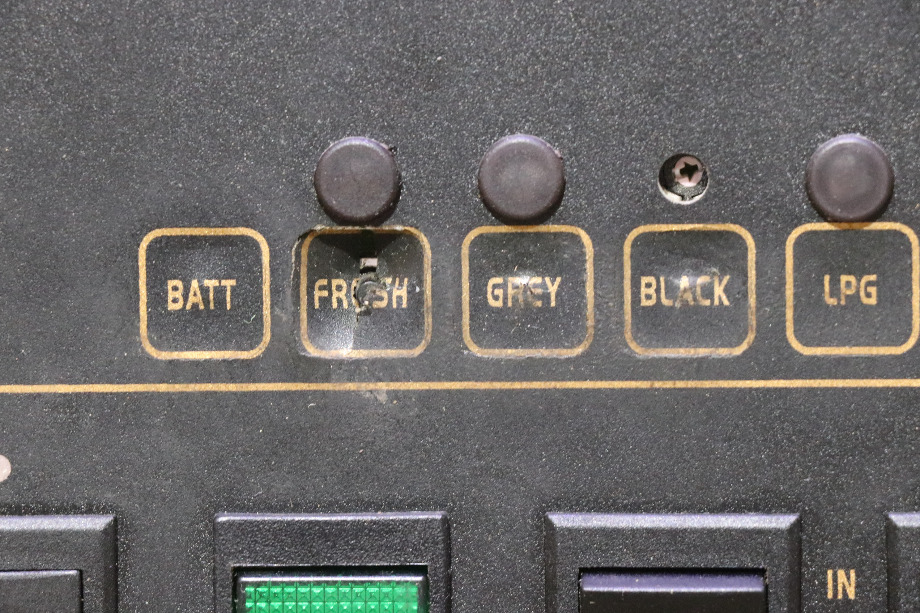 USED MOTORHOME TANK MONITOR & SWITCH PANEL FOR SALE RV Components 