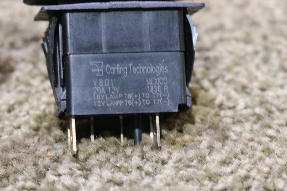 USED V8D1 GEN ON / OFF DASH SWITCH RV PARTS FOR SALE RV Components 