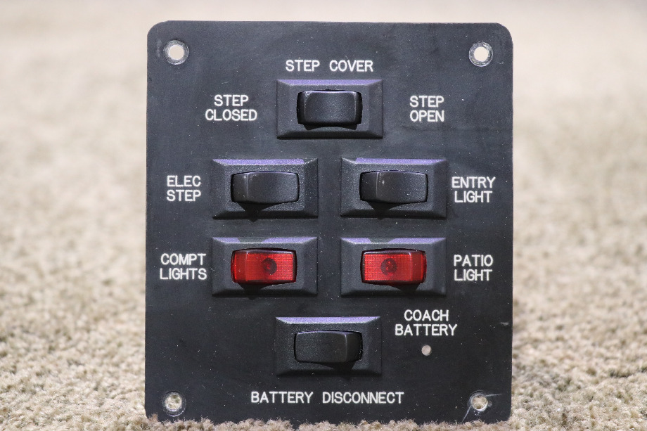 USED 6 SWITCH DASH PANEL MOTORHOME PARTS FOR SALE RV Components 