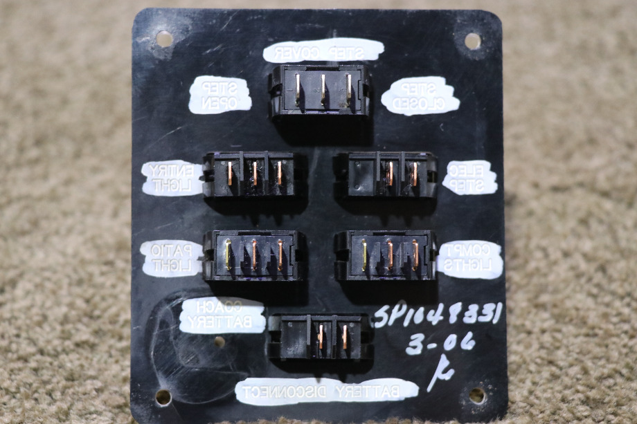 USED 6 SWITCH DASH PANEL MOTORHOME PARTS FOR SALE RV Components 