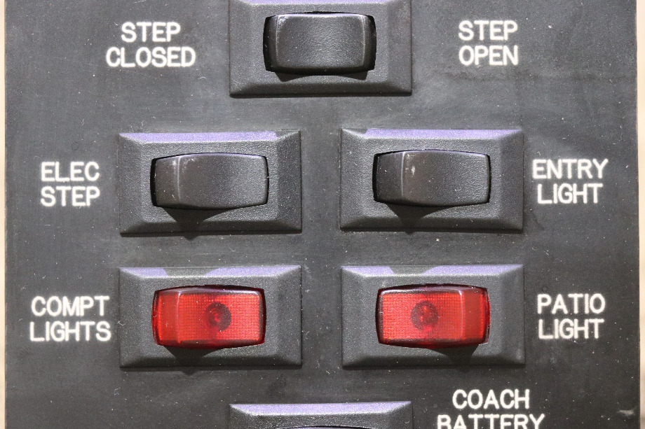 USED 6 SWITCH DASH PANEL MOTORHOME PARTS FOR SALE RV Components 