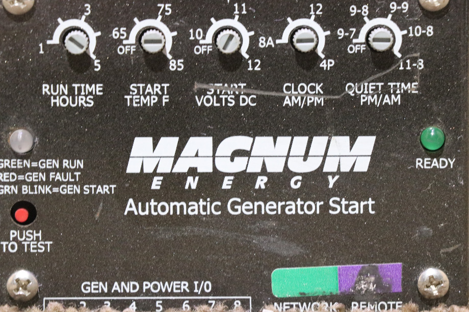 USED MAGNUM ENERGY AUTOMATIC GENERATOR START RV PARTS FOR SALE RV Components 