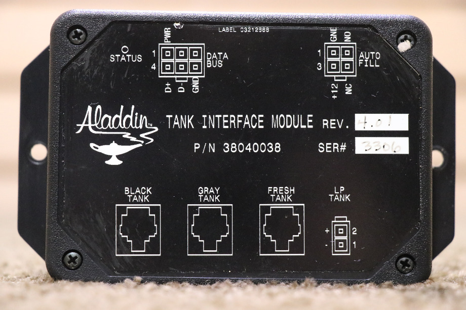 USED RV/MOTORHOME ALADDIN TANK INTERFACE MODULE 38040038 FOR SALE RV Components 
