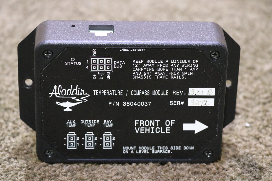 USED 38040037 ALADDIN TEMPERATURE / COMPASS MODULE RV PARTS FOR SALE RV Components 