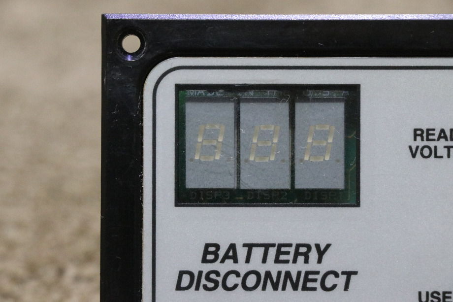 USED 01-00066-005 INTELLITEC BATTERY DISCONNECT SWITCH PANEL RV PARTS FOR SALE RV Components 