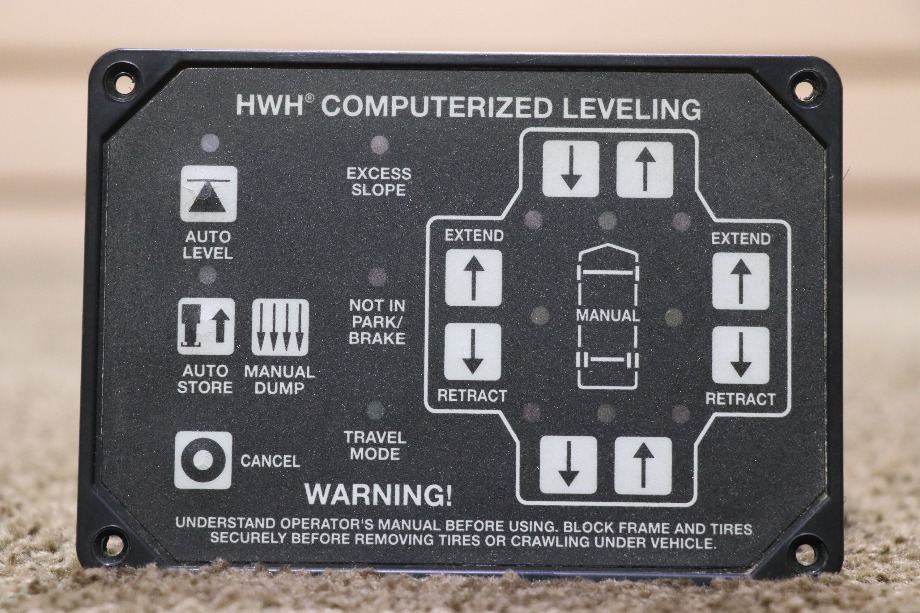 USED MOTORHOME HWH AP46382 COMPUTERIZED LEVELING TOUCH PAD FOR SALE RV Components 