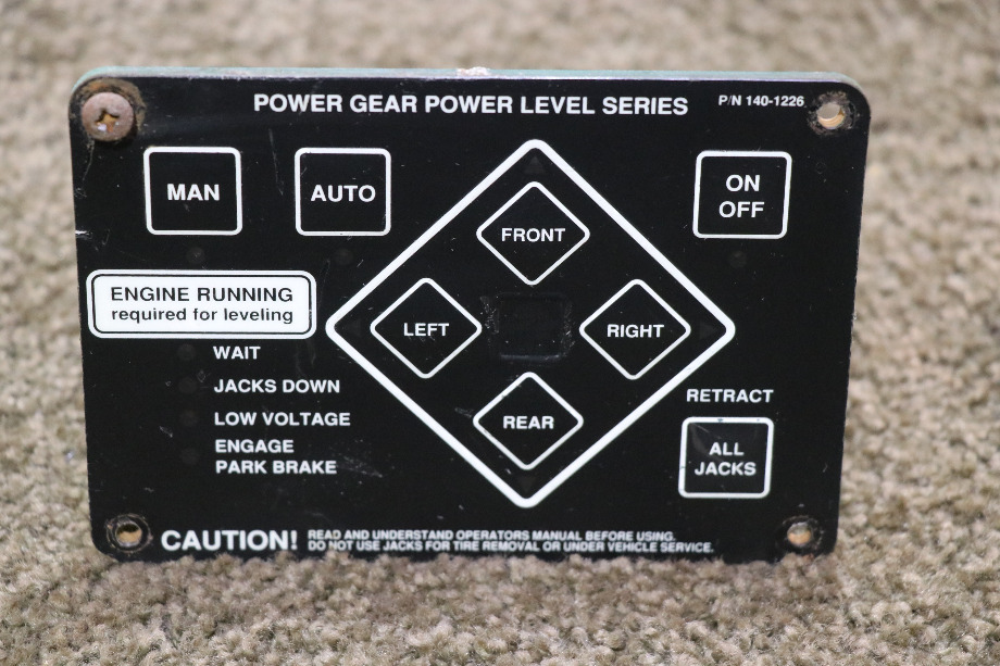 USED POWER GEAR 140-1226 LEVELING CONTROLS TOUCH PAD MOTORHOME PARTS FOR SALE RV Components 